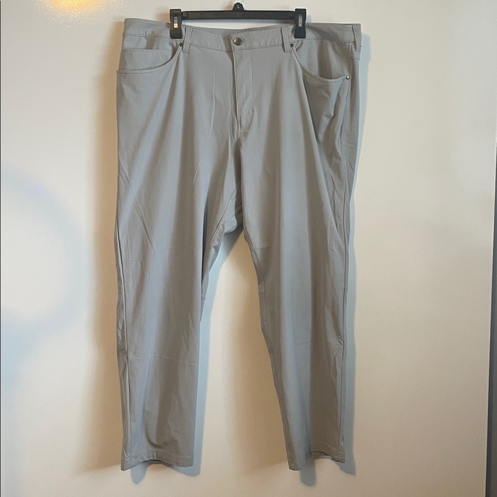 LULULEMON ABC Classic-Fit Pants size 42 Light Gray